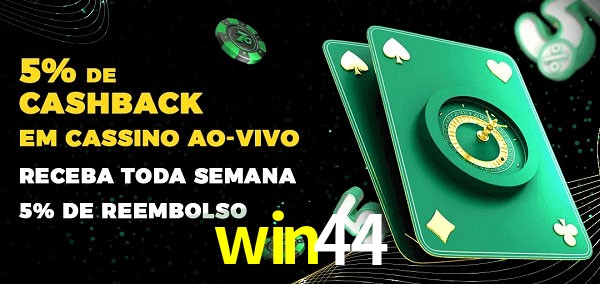 Promoções do cassino ao Vivo win44